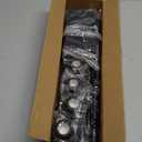 ENJOYBASICS 2 Pack Adjustable Spring Tension Curtain Rods 32 to 66 Inches, Stainless Steel Matte Black Shower Rod No Drilling for Window, Bathroom, Closet, Room Divider, 7/8" Diameter