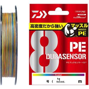 Daiwa PE Line UVF PE Dura Sensor x 8 + Si2, No. 0.4 to 6, Multicolor, Lime Green (multicoloured)