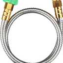 BEAULIFE 304 Stainless Steel Metal 3FT Short Garden Hose 3 Feet Flexible, Portable & Lightweight Kink Free Garden Water Outdoor Hose