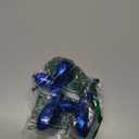 Shiny Blue Balloon Dog Statue Decor, 4 inch Small Knick Knacks Balloon Dog Animal for Desk Shelf Decor