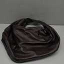 Leather Hobo BagOversized Hobo BagsLarge Tote for Women Slouchy Tote Handbag  Vegan Leather Shoulder Bag (Dark Brown)