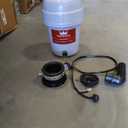 Waste King 1 HP Garbage Disposal with Power Cord, Food Waste Disposer for Kitchen Sink, L-8000