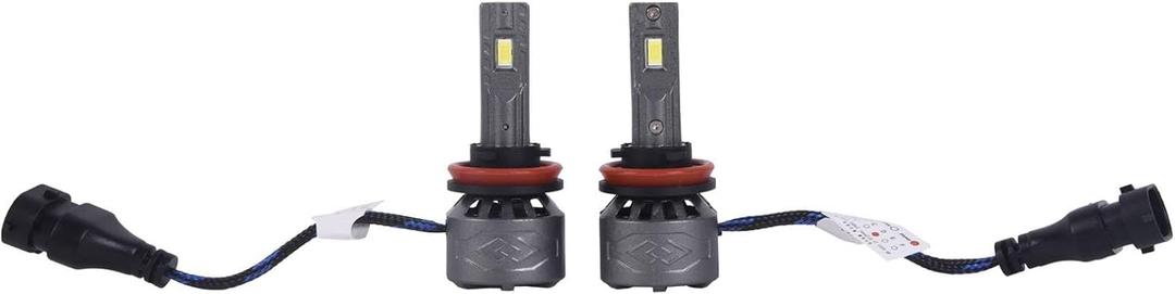 TOPAZ H11 LED Driving Fog Light Bulbs, 6000K White Brighter Daytime Running Light, Plug and Play, Replacement Bulbs for Cars, Trucks, SUVs (Pack of 2)
