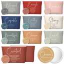 Reginary 10 Sets Christian Gifts for Women Include 10 Religious Canvas Makeup Bags with 10 Bible Verse Compact Mirrors Church Inspirational Gifts for Travel Mom Sister(Neutral Colors,Bible Words)