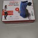 Sunbeam XL Renue Contoured Heating Pad, 25" x 25", For Neck & Shoulder Pain Relief with Auto Shut Off, Moist Heating Option, Machine-Washable, Lakeshore Blue (25x25 Inch (Pack of 1))