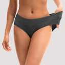 INNERSY Womens Underwear Cotton Hipster Panties Regular & Plus Size 6-Pack (Medium, Dark Vintage)