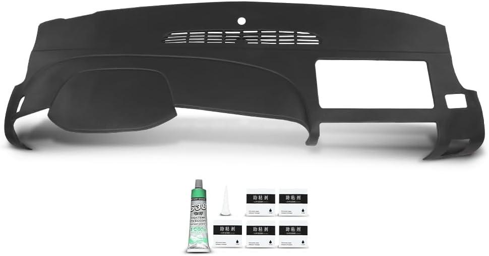 PIT66 TPE Dash Bezel Cover Set Fit Chevy Silverado GMC Sierra 2007-2013