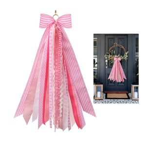 Pink Wreath Sash for Front Door Decorative Assorted Ribbons for Wreaths for Yard Porch Wreath Garland Decor
Amazon's