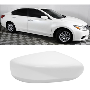 Moonlinks Compatible with Nissan Altima 2013 2014 2015 2016 2017 2018 Mirror Cover Replacement, White Mirror Cap Trim Without Turn Signal Light for Left Driver Side