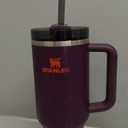 STANLEY Quencher H2.0 Tumbler with Handle and Straw 40 oz | Flowstate 3-Position Lid | Cup Holder Compatible for Travel | Insulated Stainless Steel Cup | BPA-Free | Plum