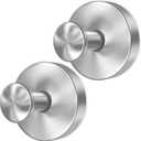 Silver Wreath Hangers for Front Door, 22 LB Large Suction Cup Wreath Hooks for Halloween Fall Christmas Decorations, Removable and Reusable Wreath Holders for Welcome Sign Window Glass Indoor Outdoor