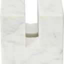 Creative Co-Op Contemporary Marble Cookbook Stand, White