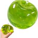 3.1'' Apple Squishies, Green Apple Stress Ball, Slow Rising Fruit Squishies for Office Desk and Classroom Focus, Sensory Fidget Tool for Stress Relief and Emotional Relief