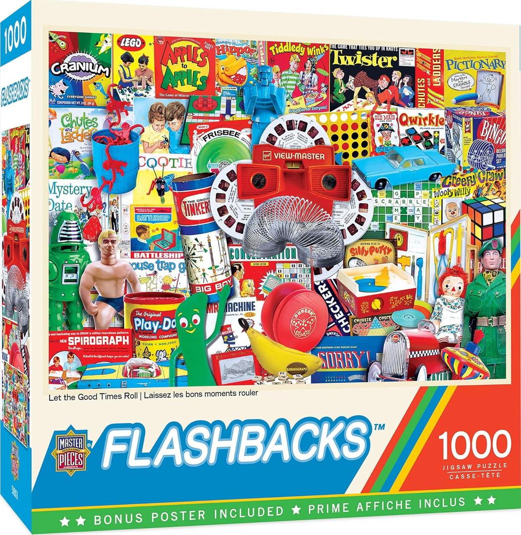 MasterPieces - 1000 Piece Jigsaw Puzzle, Let the Good Times Roll, Fun for Adults, Family, Kids, Non-Glare Finish, 19.25" x 26.75"