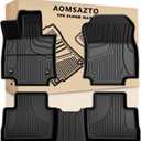 RAV4 Floor Mats AOMSAZTO Floor Liners Fit for Toyota RAV4 2019-2025 (Not Fit Hybrid): All Weather Automotive Floor Mats - 1st & 2nd Row Full Set Rubber Floor Liners - Anti Skid Car Mats