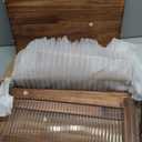 Sunhoo Bread Box for Kitchen Countertop Wooden Bread Storage Container Bin 2 Layer Breadbox Holder Large Capacity Keeper Vintage Farmhouse Food Organizer Pantry Shelf Acrylic Window (Brown)