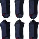 Hanes Men's Max Cushion Low Cut Socks (12-14, Black/Grey - 12 Pair Pack)