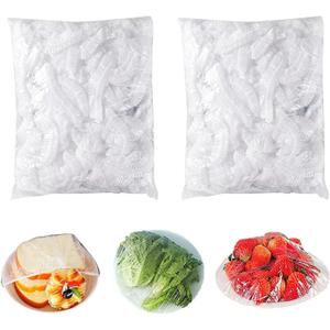Homelove 200pcs Plastic Bowl Covers Food Cover Dish Covers, Reusable Elastic Stretch Fresh Keeping Bags, Kitchen Dining Plate Bread Proofing Food Storage Covers, Universal Kitchen Plastic Wrap