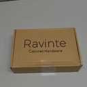 Ravinte 15 Pack Black Cabinet Pulls 3-3/4 Inch Square Kitchen Cabinet Handles Matte Black Kitchen Hardware for Drawer Pulls Drawer Handles Come with Screwdriver