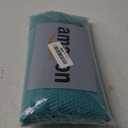 Barossa Design Soft Microfiber Fabric Shower Liner or Curtain, Hotel Quality, Machine Washable, Water Repellent, Turquoise, 70 x 72 inches