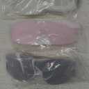 3 Pairs Y2K Sunglasses for Women Men Trendy Shield Wrap Around Sun Glasses Oversized Fashion Frameless Glasses (Black, Silver,pink)