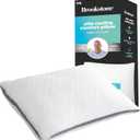 Brookstone x McCaffrey Dual Comfort Cooling Memory Foam Pillow - Sleep Like A Pro - Adaptive BioSense Foam, Cool Touch Cover for Faster Sleep, Easy Care Machine Washable, 27'' x 20'' - White