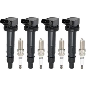 ECCPP 4 ignition coils with 4 iridium Spark Plugs,UF495,coils packs,for Toyota,for 4Runner 2003-2009,Tundra 2005-2011,4.0L,UF495 C1426 90919T2006
