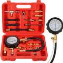 0-140PSI Fuel Pressure Gauge Kit | Fuel Injection Pump Pressure Tester Gauge Kit, TU-114 Oil Pressure Tester Tool for Motorcycles Cars Trucks