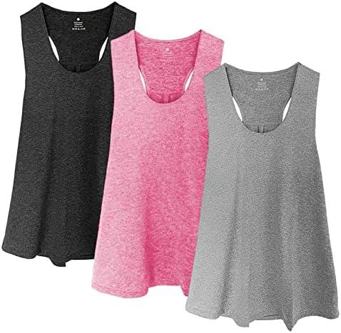 FINIZO Plus Size Workout Tank Tops for Women - Running Muscle Tank Sport Exercise Gym Yoga Tops Athletic Shirts, Size 4XL