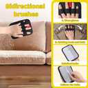 2 x XANGNIER Electrostatic Pet Hair Remover Glove,2pcs New Upgrade Double Sided Pet Hair Removal Glove Brush Tool,Reusable Cat&Dog Static Removal Grooming Mitt for Furniture,Carpet,Car Seat,Couch,Clothes