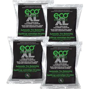 ECO Balance 06-ECOXL4 ECO XL Extreme Condition Tire/Wheel Balancing Beads - Off-Road Vehicles, Light Duty Truck Tires, (4) 6oz Balance Bead Bags, (4) Valve Caps