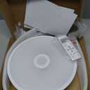 ASALL Smart Waterproof LED Flush Mount Ceiling Light Fixture,with Bluetooth Speaker,11 Inch,18 watt,Dimmable Music Lamp,RGB Color Changing Light with Remote Control,for Bathroom,Shower,Bedroom