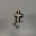 3-Way Solid Brass Brushed Nickel Shower Arm Diverter Valve G1/2 Thread - Universal Bathroom Replacement for Handheld and Fixed Showerheads - Tool-Free Installation Leak-Proof Design