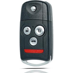 Key Fob Keyless Entry Fits for Acura MDX RDX 2007 2008 2009 2010 2011 2012 2013 Remote Control Flip Key Replacement N5F0602A1A 35111-STX-326 4 Button