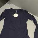 ANRABESS Women Long Sleeve Shirts Rib Knit Slim Fit Tops Basic Tee 2025 Fall Outfits Casual T-Shirt Underscrubs Layer Clothes (Medium, Navy Blue)