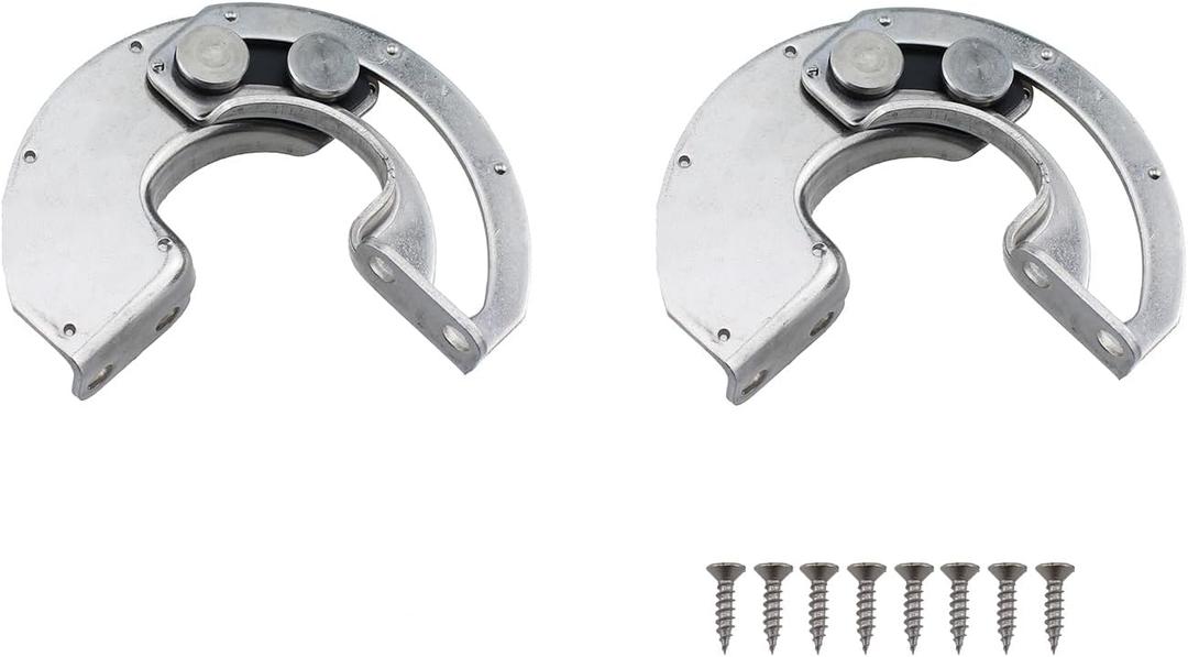 RLECS 2PCS Industrial Hardware Switch 304 Stainless Steel 90 Degree Limit Arc Hinge Concealed Sliding Hinge Length 76MM/3Inch Suitable for Fire Door and Industrial Enclosure and Distribution Box