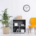 Bernhard Products Black Wall Clock Silent Non Ticking 12 Inch Quality Quartz Battery Operated Round Easy to Read Home/Office/Kitchen/Classroom/School Clocks