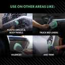 Chemical Guys Wheelie All Exterior Surface and Wheel Brush, Wheel Cleaner Brush with Soft Bristles, Safe Cleaning of Rims, Tires, and Exterior Surfaces on Cars, Trucks, Motorcycles, RVs, & More, Green