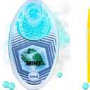 Mint-Infused Air Freshening Beads/Crush Balls -200 Pieces, Blue, for Face Masks and Filtered Spaces Great for Smell Proof Purses- 200 Minty Balls in a Bag (200)