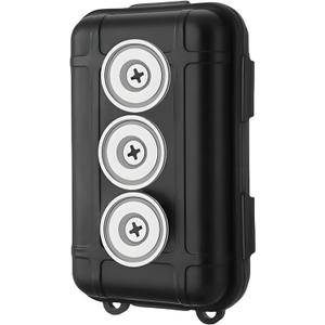 Magnetic Key Holder for Car, Hide a Key Outside Magnetic Key Box, Waterproof Secure Car Key Case with Strong Magnets for under Car, Outdoor Travel, Spare Key Hider for Home