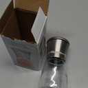 Ebaco Original Stainless Steel Salt or Pepper Grinder - Top Spice Mill with Ceramic Blades, Brushed Stainless Steel and Adjustable Coarseness By Pepper Grinder （Single Package）