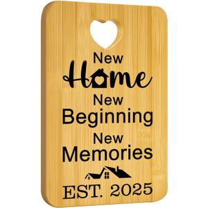Unique Housewarming Gifts for New Homeowners First New Home Gifts for Neighbor, Friends, Realtor Closing Gift for Home Buyers New House Owners Presents Party New Apartment Cutting Board Gift