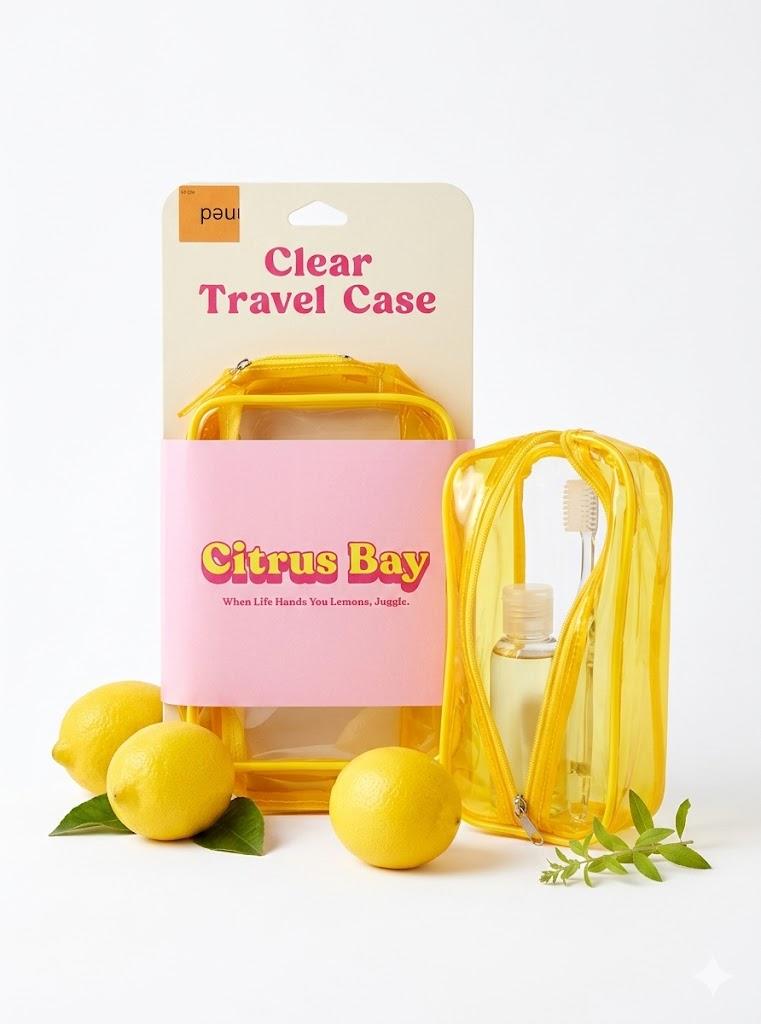 Citrus Bay Clear Travel Case