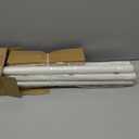 Long Antique White Curtain Rods for Windows 66 to 120 Inch, Decorative Heavy Duty Single-Side Adjustable 1'' Diameter Off White Drapery Rod, Vintage Rustic Metal Curtain Pole for Farmhouse