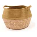 Set of 2 macrame wall hanging Home Storage Basket Natural Cotton And Linen Laundry Basket Toy Towel Blanket Hamper Home Decoration Gift Storage Basket boho decor