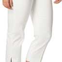 PGA TOUR Women's 22" Tech Capri Golf Pants with Comfort Stretch Waistband - Size 2 - 18 Plus (White)