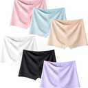 Teen Girls Seamless Boyshorts Underwear No Show Underpants and Breathable Underwear Panties for Dress (8-10 Years, Multicolor1)
