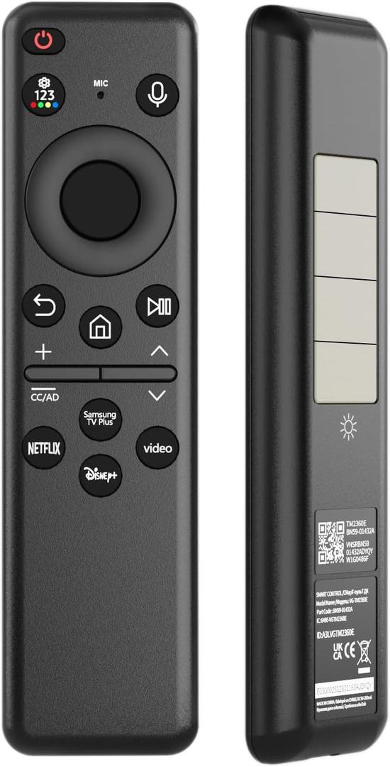 BN59-01432A Solar Voice Remote Control Replacement for Samsung TV Remote Control, Compatible with Samsung 2021-2025 Neo QLED 8K Smart TVs