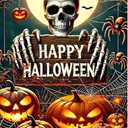 Halloween Skull Pumpkin Diamond Art Kits for Adult, Horror Bat Spider Web Diamond Painting Kits for Beginner, DIY Full Drill Rhinestone Diamond Dots Gem Painting Art Craft Home Decor 12 x16 Inch