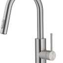Kraus Oletto Spot Free Stainless Steel Dual Function Kitchen Faucets with Pull Down Sprayer, KPF-2620SFS